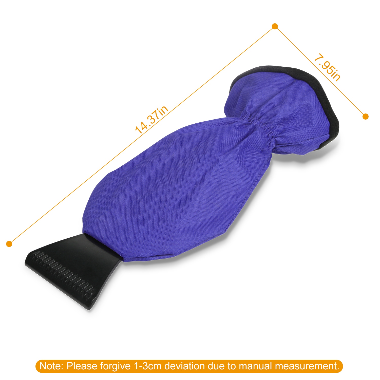 1Pc Ice Scraper Glove Car Windshield Snow Scraper Remover Glove Lined Of Fleece Winter Ice Scraper Mitt Keep Warm image 2