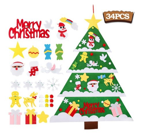 Children's Handmade Puzzle Pendant Christmas Tree – Style 1, 1PC