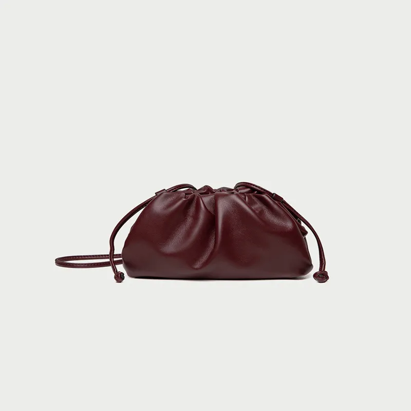 Yunduo Women's Niche Pleated Bag - Trumpet Fuchsia