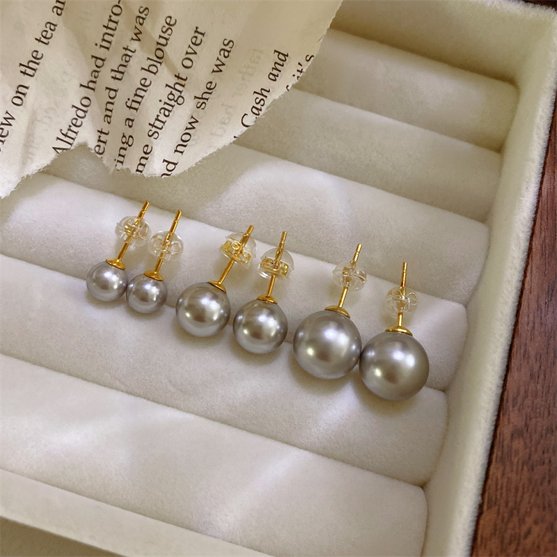 Title 2, Womens S925 Sterling Silver Pearl Earrings. En...