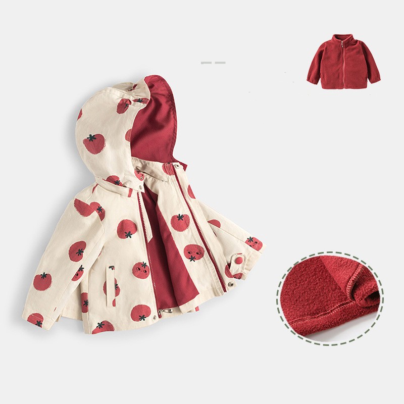 Children's Polar Fleece Liner Autumn And Winter Coat — foto 5