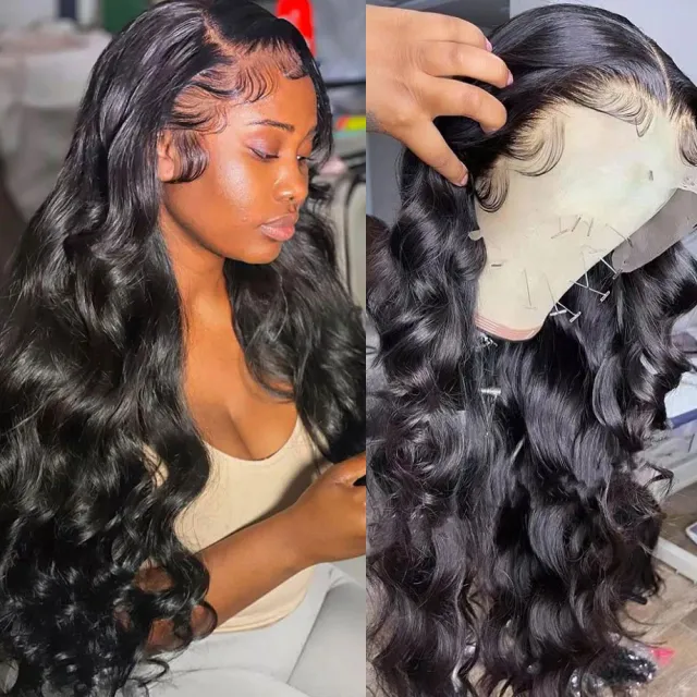Former Lace Wig Woman With Long Black Curly Hair 30In - Shop at LoveMi