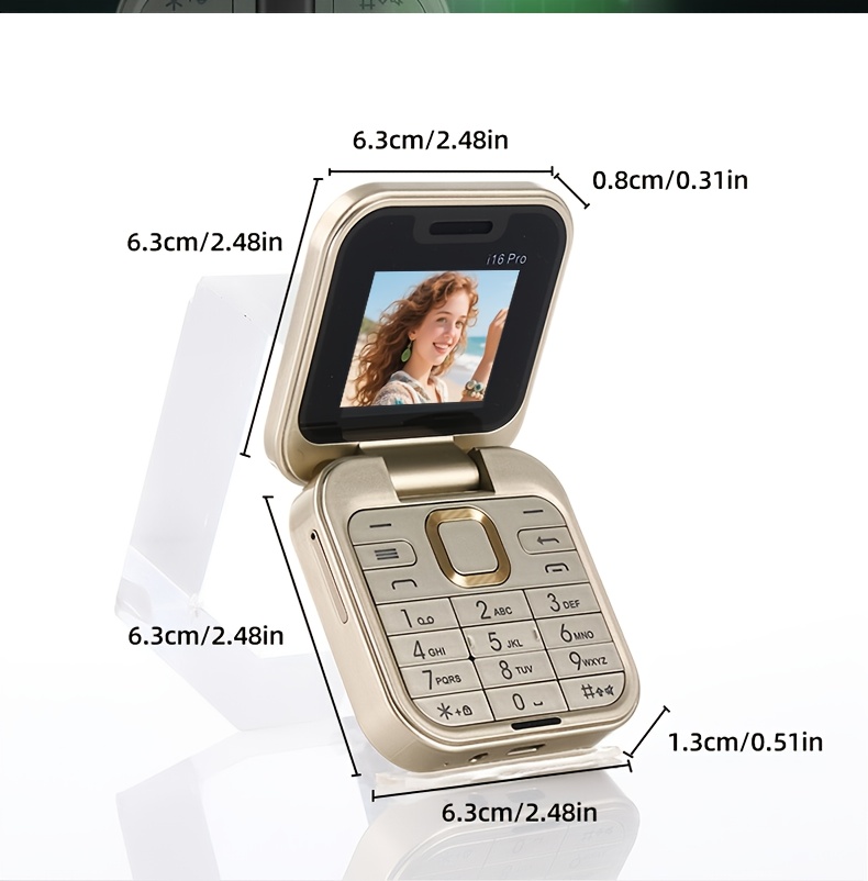 The New 2G Foldable Phone Features Dual SIM Dual Standby For Calls, Text Messages And Music, Making It Suitable For Travel, Outdoor Activities And As A Backup Phone