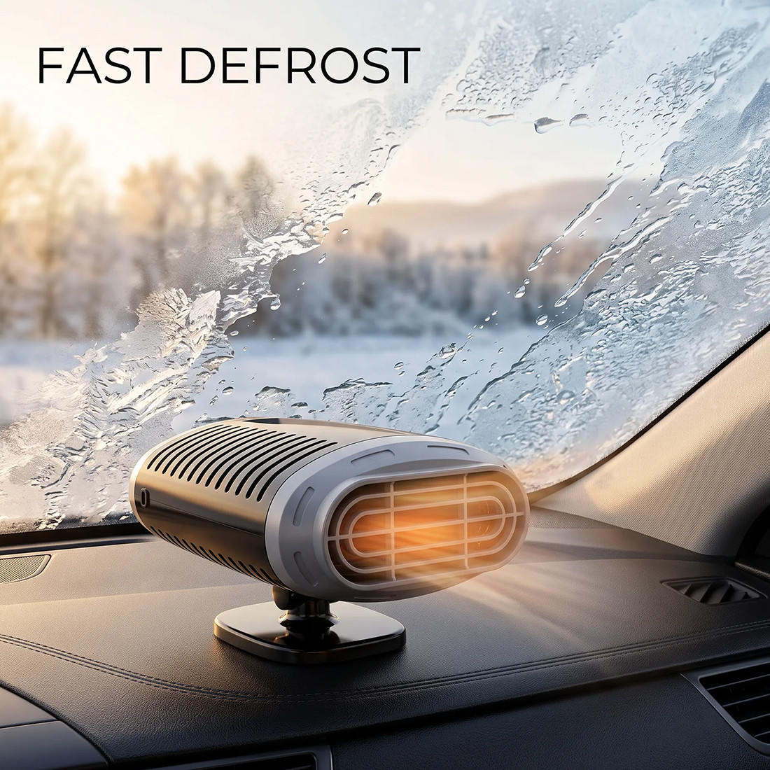 Portable Electric Car Heater 12V 150W Heating Fan Defogger Defroster Demister — image 12