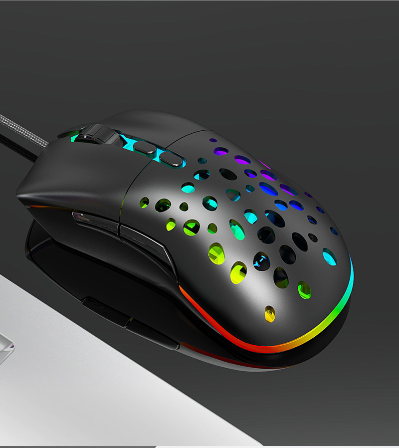 Ergonomic Play Without Limits — High Sensitivity RGB Wired Gaming Mouse with Swappable ... - View 7 of 7 | BigMoetsy