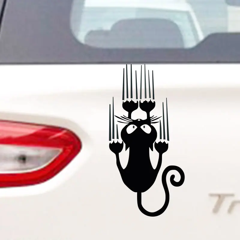 Car Sticker Cat Paw Scratch Car Reflective Cat Car