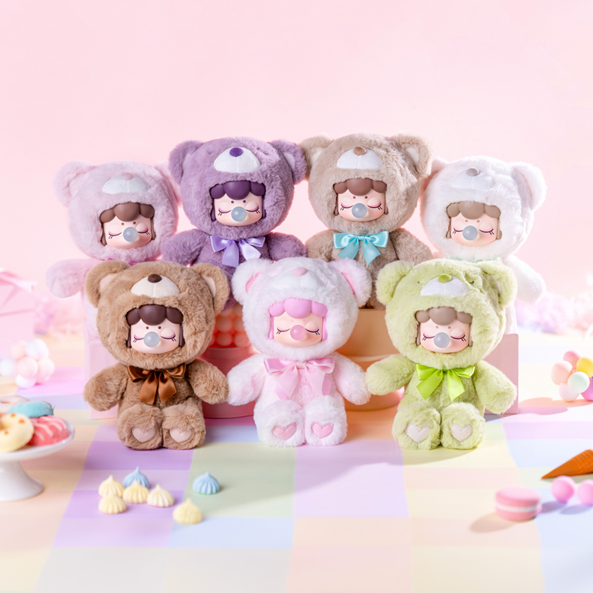 Rolife Nanci First Generation Chocolate Colorful Series Blind Boxes, 6 Regular Boxes And 1 Surprise Design. Adorable Collectible Dolls For Teenagers And Adults, Perfect For Holiday Gifts