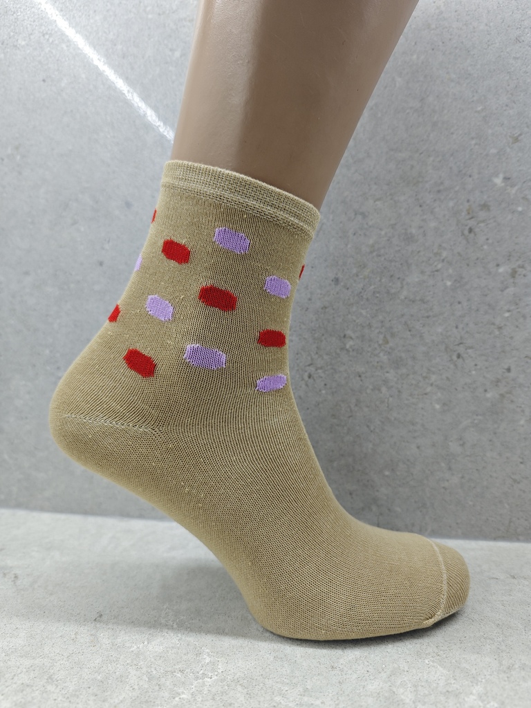 Set Of 6 12 Or 24 Pairs Womens Socks With Bubble Mix Print