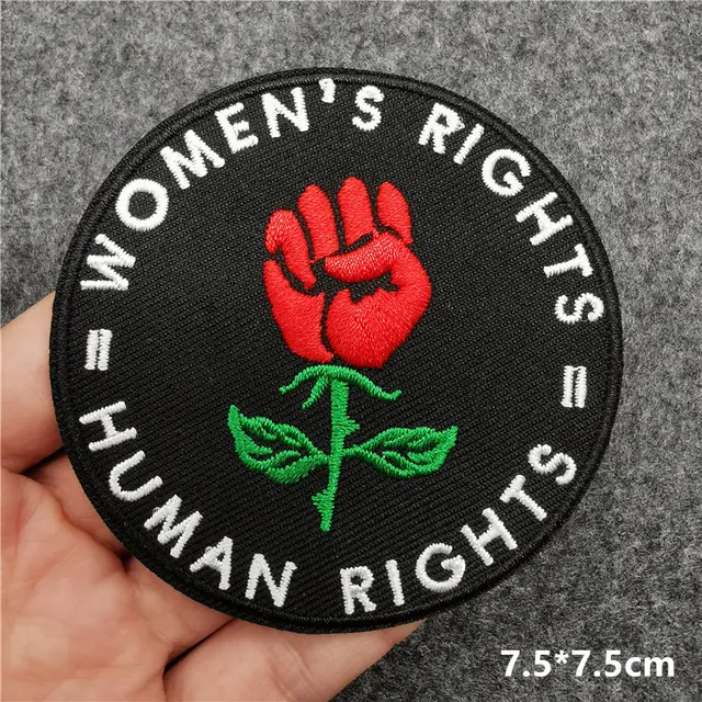 Lettered Embroidered Dress Applique Patch