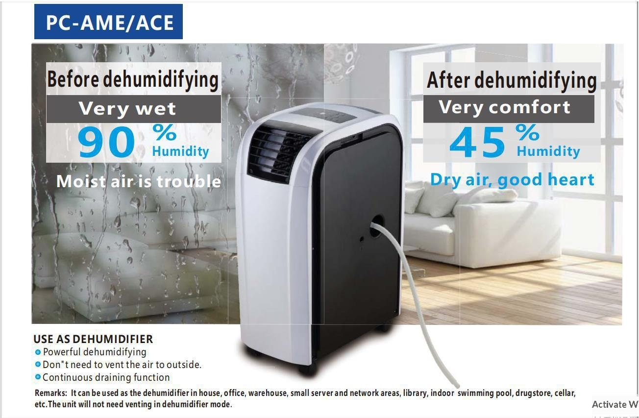 Climatiseur portable à double tuyau 12 000 BTU, sans unité extérieure – Image 4