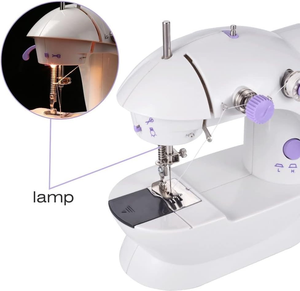 Electric Sewing Machine Portable Mini 12 Stitches Pedal Household For Beginner — image 5