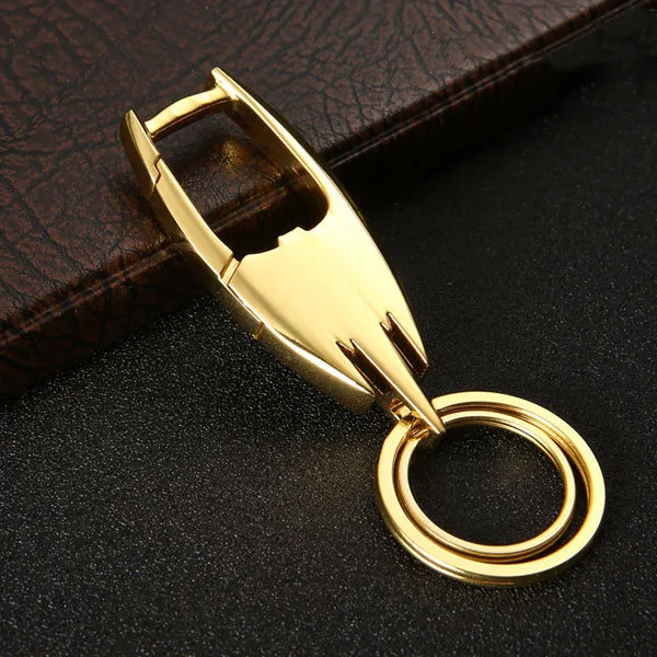 Car Key Ring Metal Stainless Steel Key Chain Gold - Shop at LoveMi