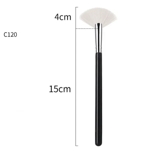 Single Fan shaped Brightening Makeup Brush Wool C120 - Shop at LoveMi