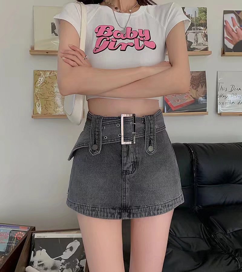 Fashion Personality Ultra-short Package Hip Skirt Pants Culottes