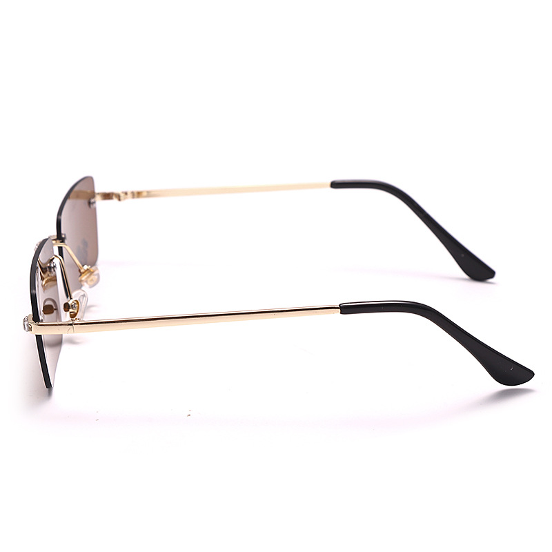 Title 4, Fashion Trendy Frameless Trimmed Sunglasses