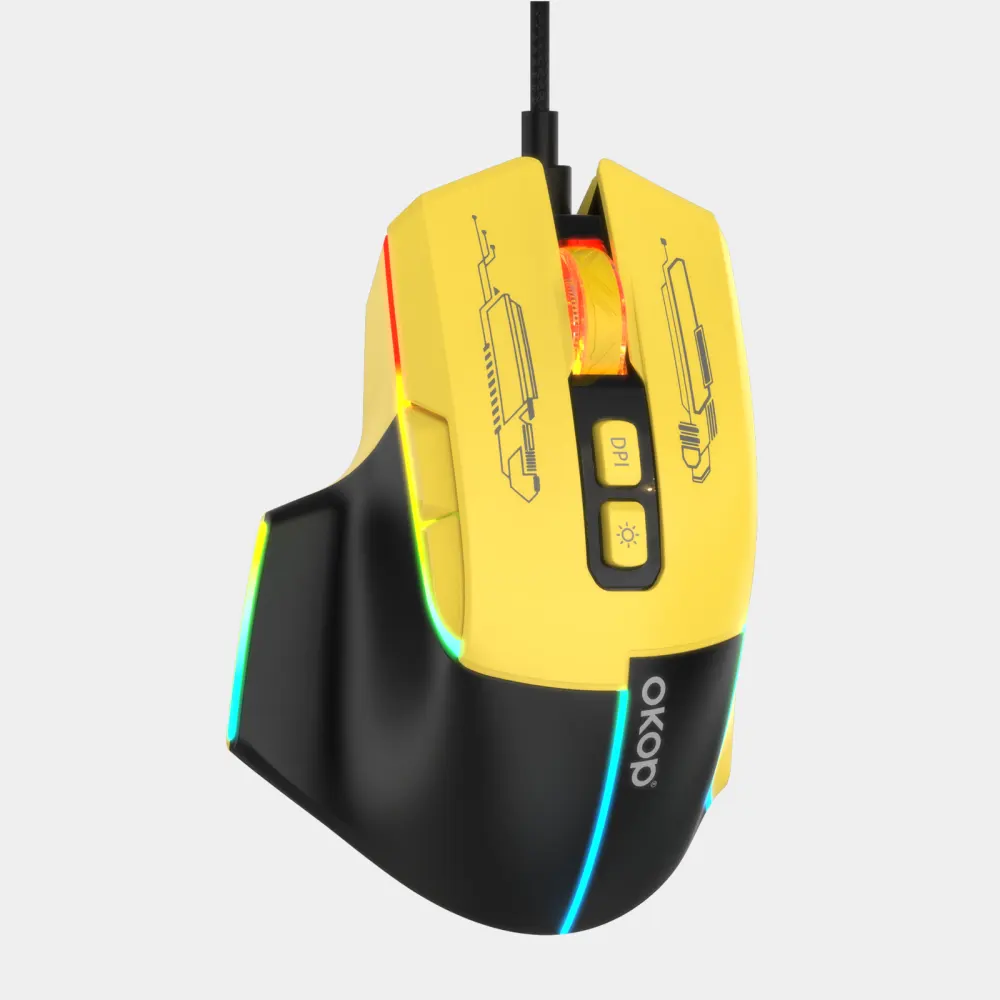 KP-S407 Wired Optical Mouse Ergonomic Design for Desktops Laptops