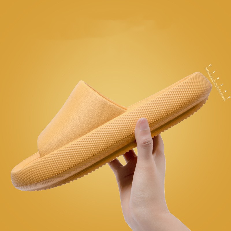 Thick Sole Eva Large Slippers For Women's Home Turmeric 36To37 - Shop at LoveMi