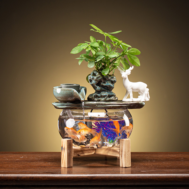 Fortune Fish Tank Mini Fish Basin (A-220V US)