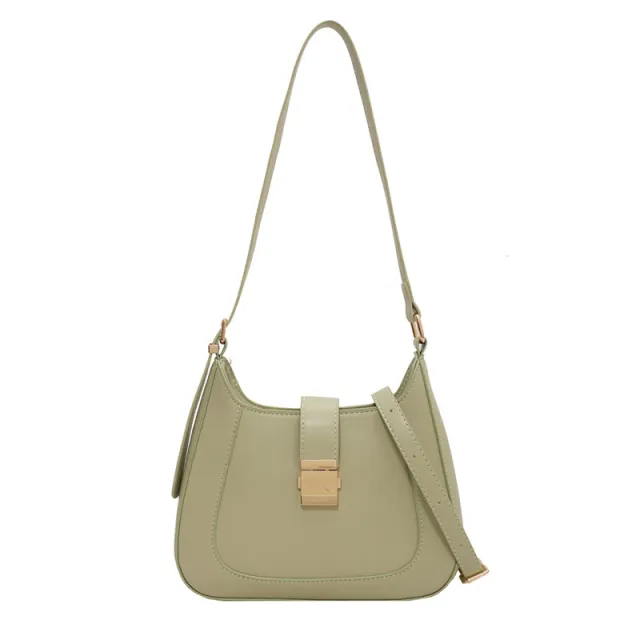 Women's Summer New Solid Color Fashion Messenger Handbag Green - Shop at LoveMi
