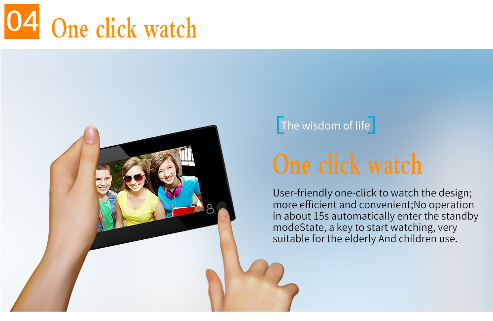 Hidden Electronic Cat's Eye 4.3 Inch Visible Electronic Cat's Eye Large Screen — foto 5