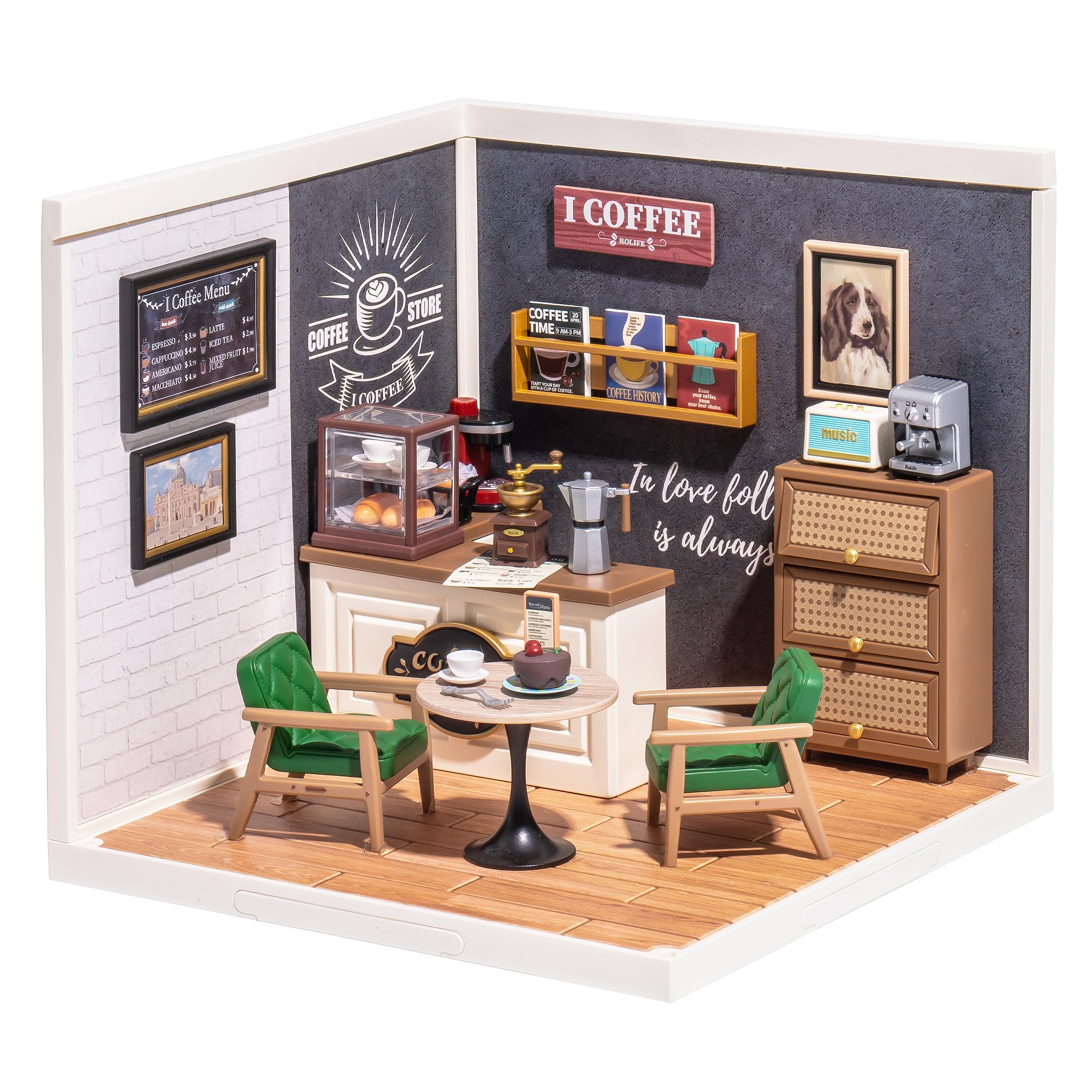 Rolife Miniature House Building Kit - Xmas Gift. Product Description: Rolife DIY Miniature House Super World Dollhouse Model Building Parent-child Cosplay Game Birthday for Adults Teen Craft Kits 100 Pieces Characteristics: Product Name:Dollhouse DIY Kit 