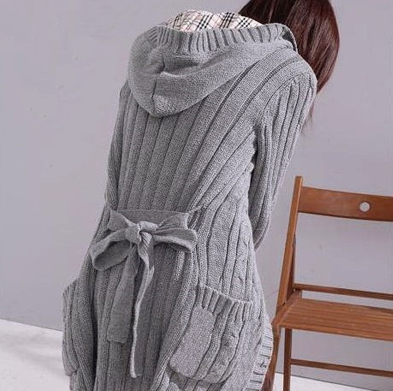Twist Lace Padded Sweater Cardigan Jacket