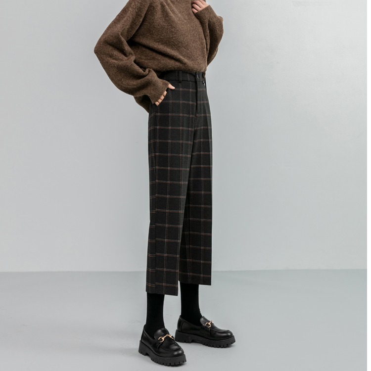 Title 12, Dames High Waist Wide Leg Broek Herfst Winter W...