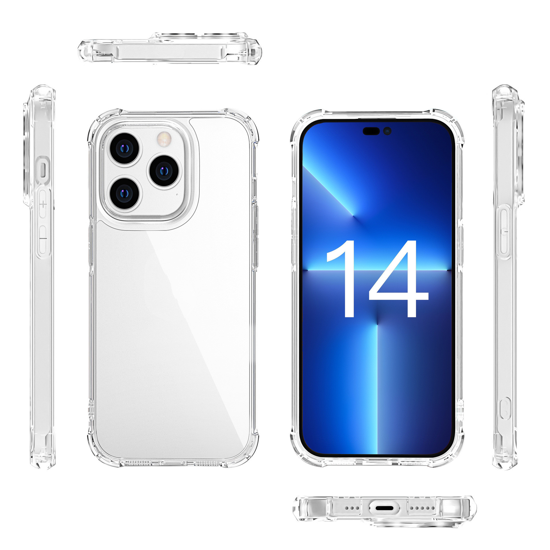 Transparent Fashion Personality Shockproof Phone Case