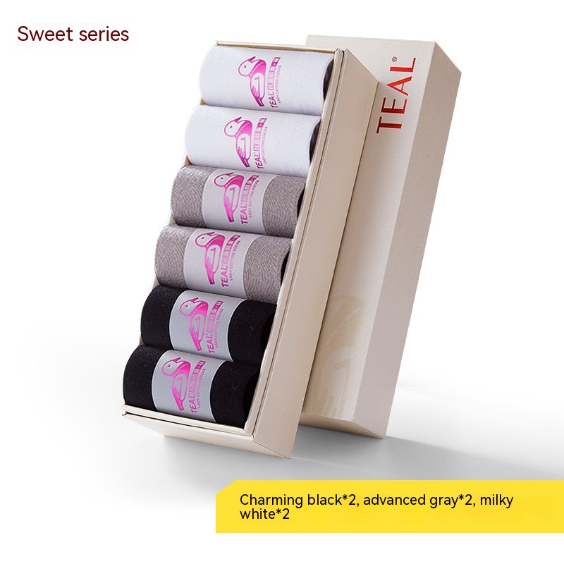 Antibacterial Deodorant Thread Socks Boneless Stitched Candy Solid Color Average Size - Shop at LoveMi