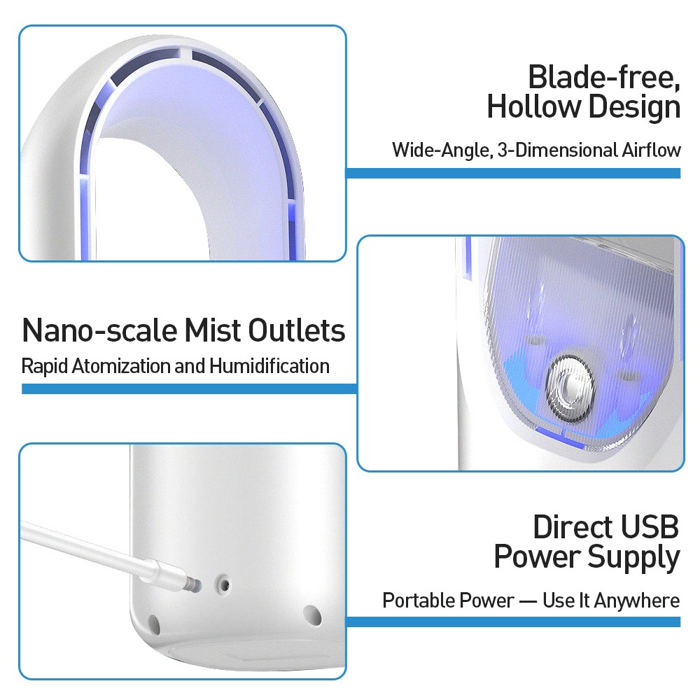 Ventilateur refroidisseur d'air portable sans lame – Image 3