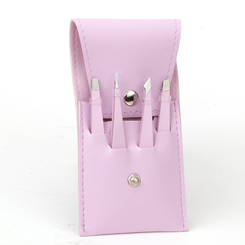 Stainless Steel Clip False Eyelashes Brush Eyebrow Trimming Set