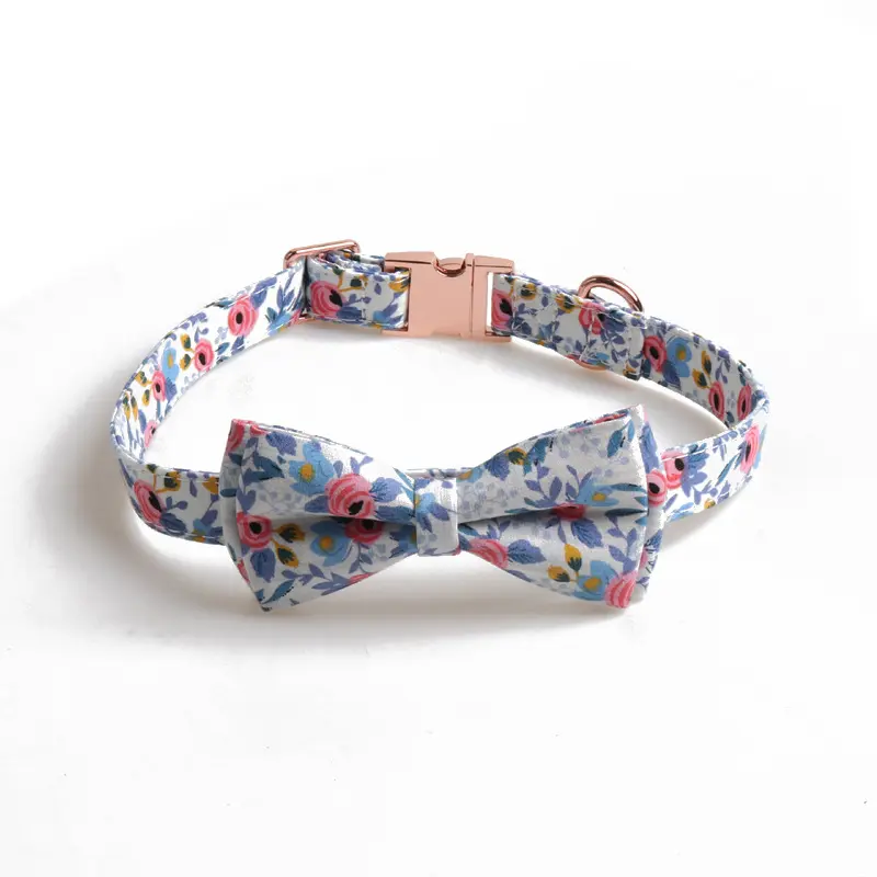 Pet Collar Full Metal Rose Gold Buckle