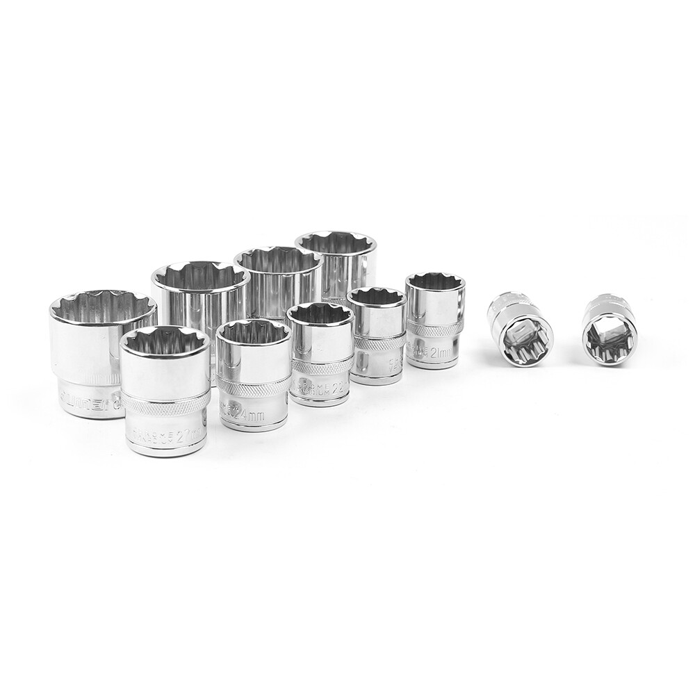 21 Pcs Multi-Tooth Set 12 Points Gear Lock Spline Socket Wrench 8-36mm — image 3