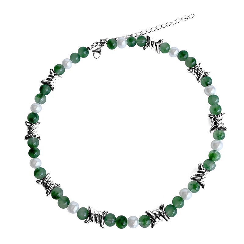 Title 1, Nieuwe Chinese stijl doorn Jade parelketting