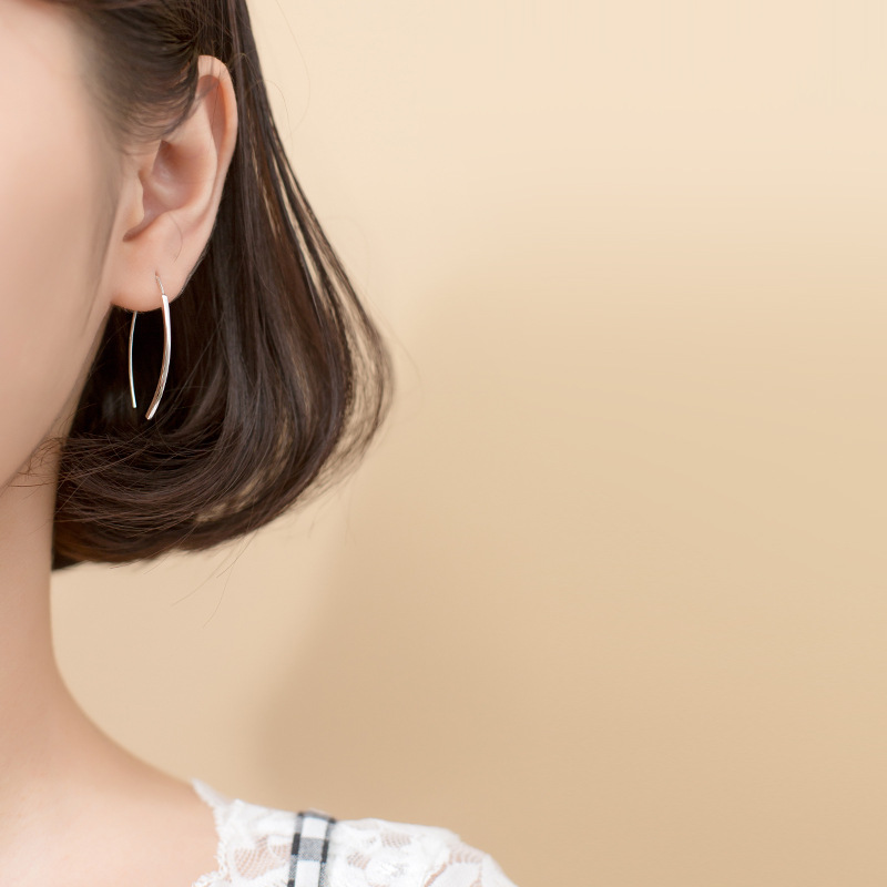 Women's S925 Silver U-shaped Earrings