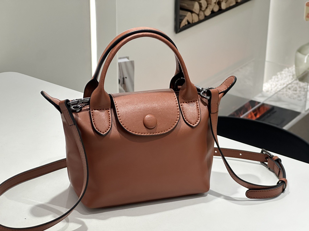 Sac à raviolis en cuir véritable pour femmes – Image 3