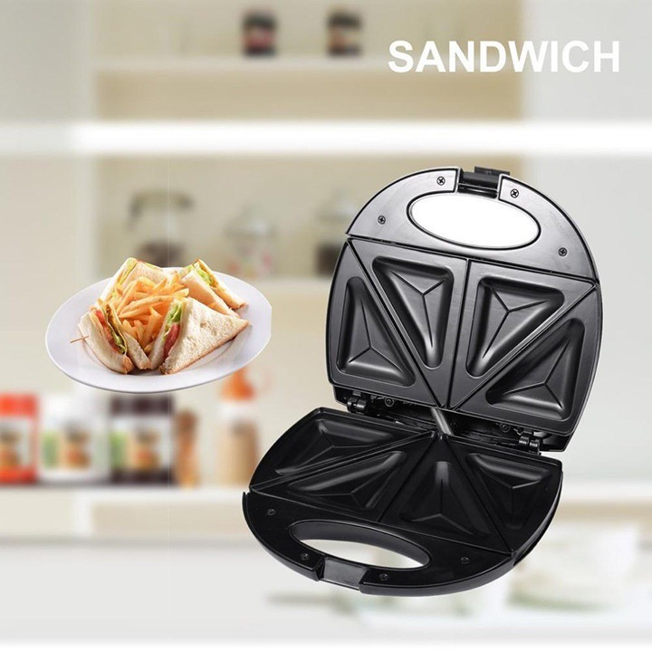 Toastie Maker 2 Slice Sandwich Toaster Non-Stick Machine Easy Clean 750W New — image 3