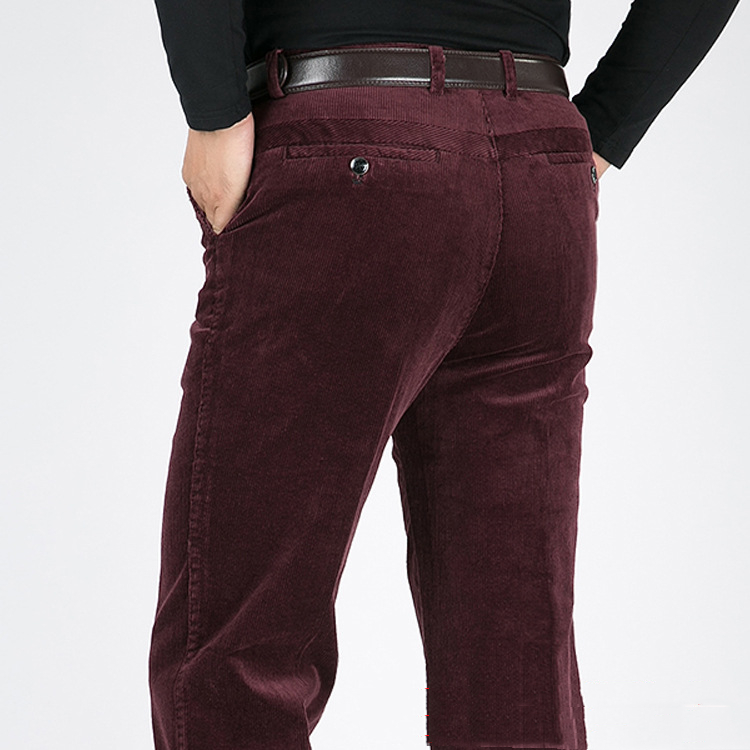 Title 6, Autumn Winter Thick Mens Corduroy Casual Pants...