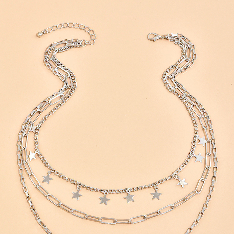 Fashion Star Pendant Multilayer Women's Necklace