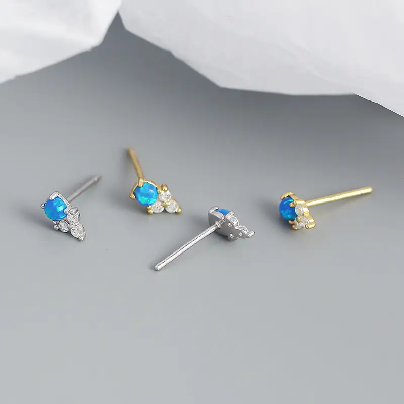 New Blue Aobao Folding Earrings