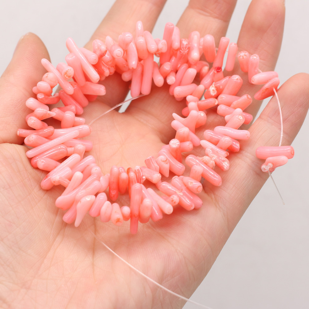 Irregular Beading Of Colorful Coral