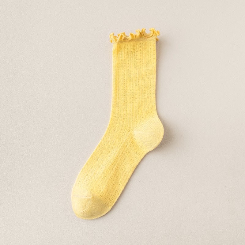 Summer Socks For Children Fungal Edge Thin Mesh Loose Mouth Stacked Breathable Middle Tube Socks thumbnail 6