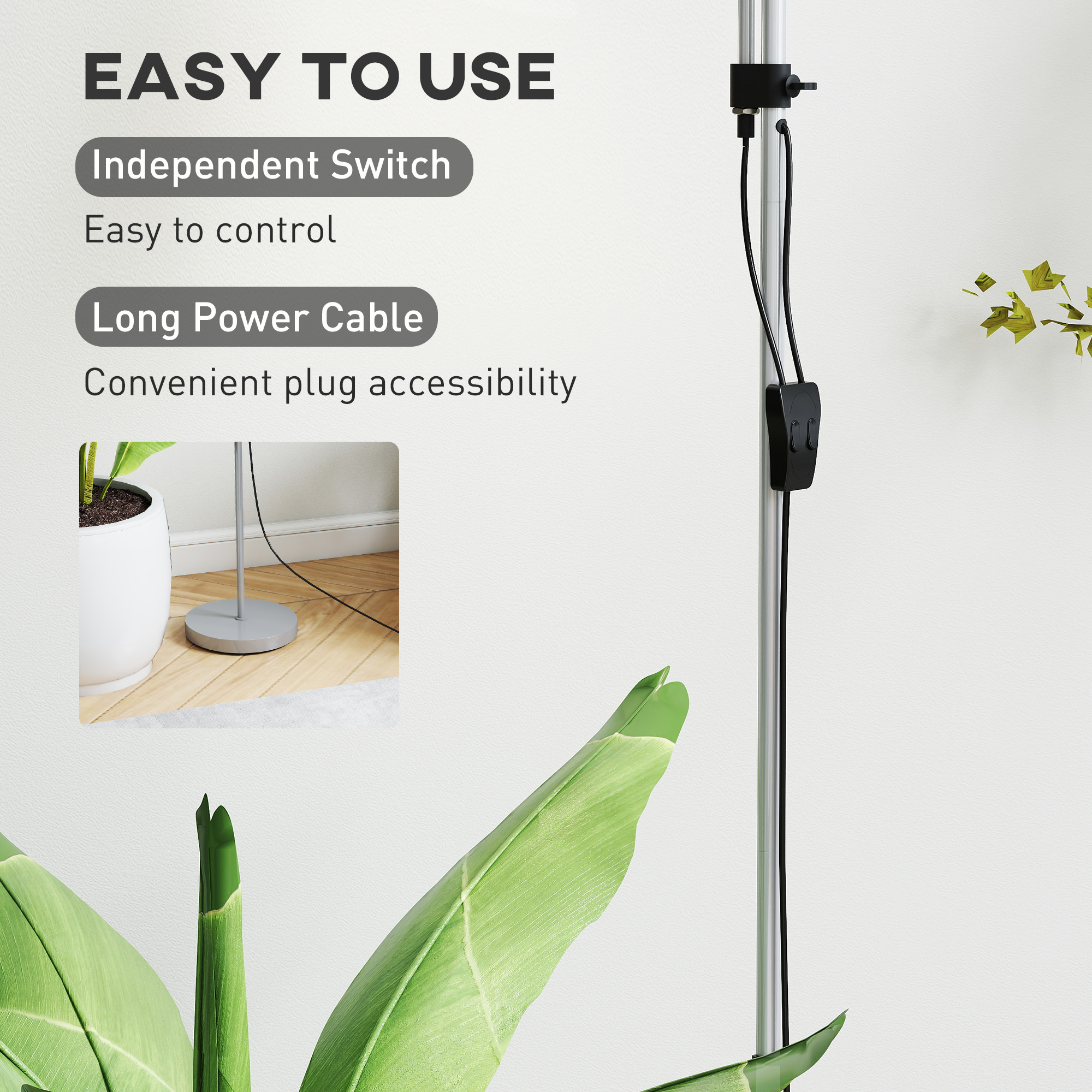 LED Floor Lamp, Suitable For Living Rooms, 180cm High, Mother And Child Shaped