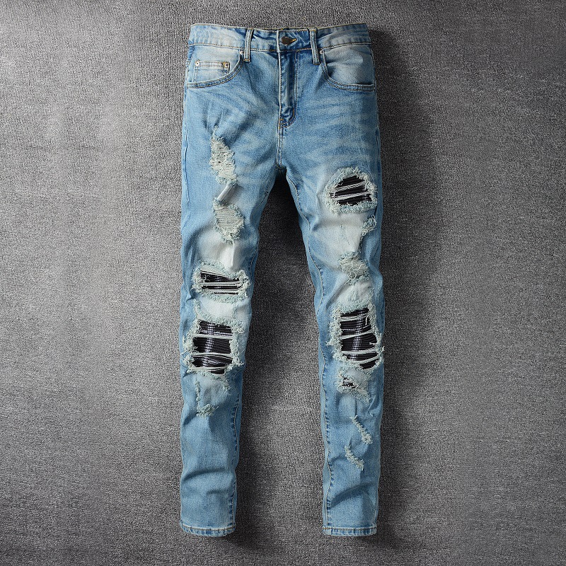 Title 2, High Street Hole Patch Locomotive Jeans mit Fal...