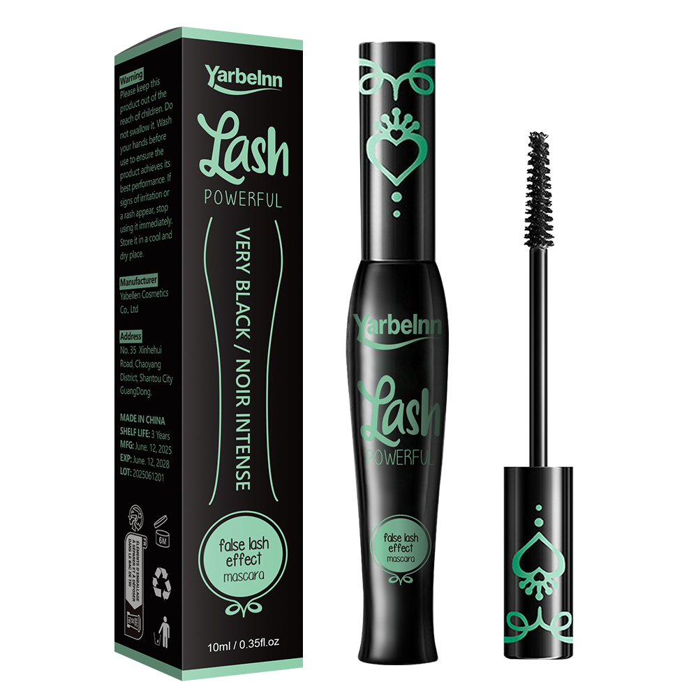 Charming Mascara, Lengthening Thick Curling Eyelash Makeup, Long Lasting Waterproof Smudge-proof Mascara, 10ml