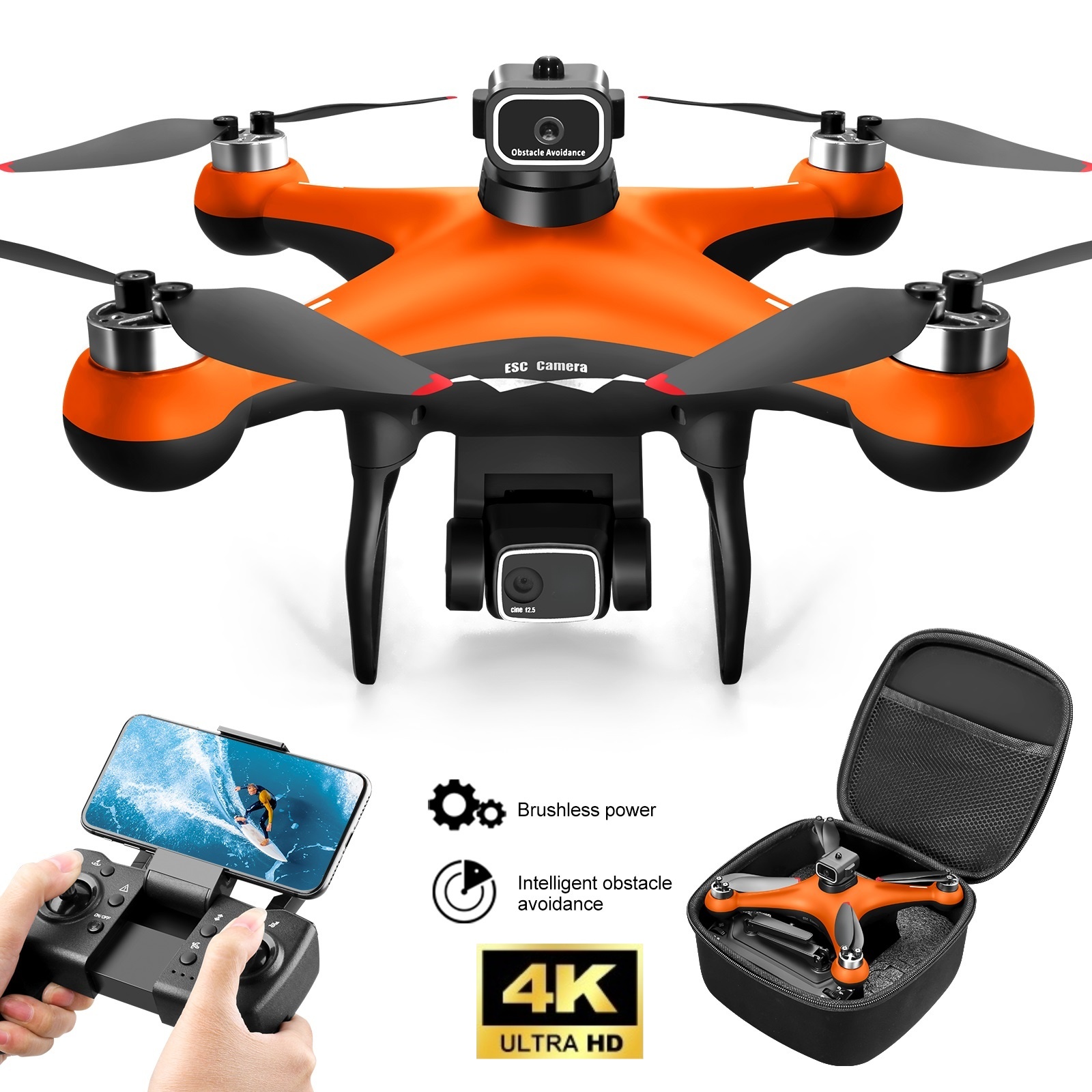 S116 - Dual Camera - Orange - Dual Battery