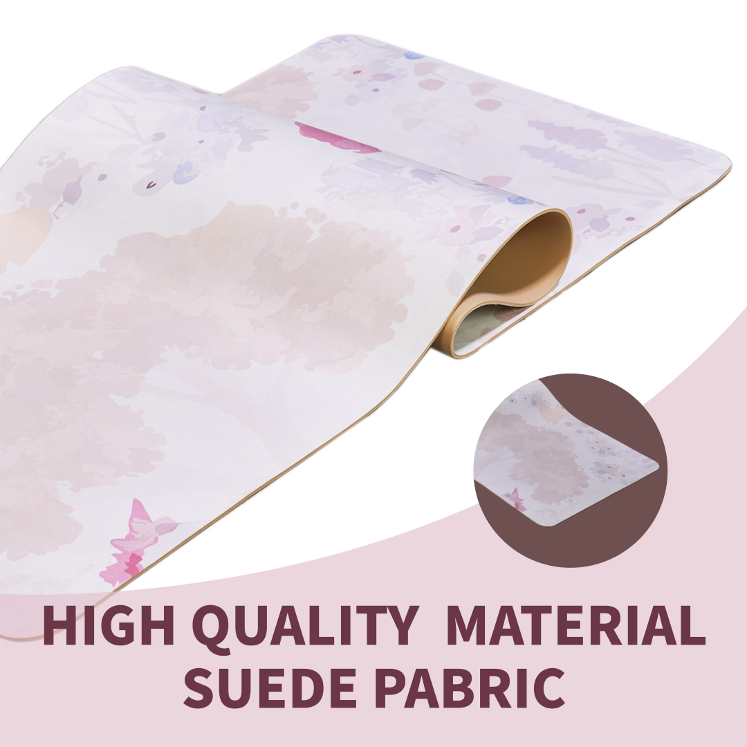 Yoga Mat, Exercise Yoga Mat Print With Non-Slip Design, Professional TPE Exericise Mat, 72 X 24 Multi-Purpose Workout Mat For Women, Pilates Fitness And Floor Exercises