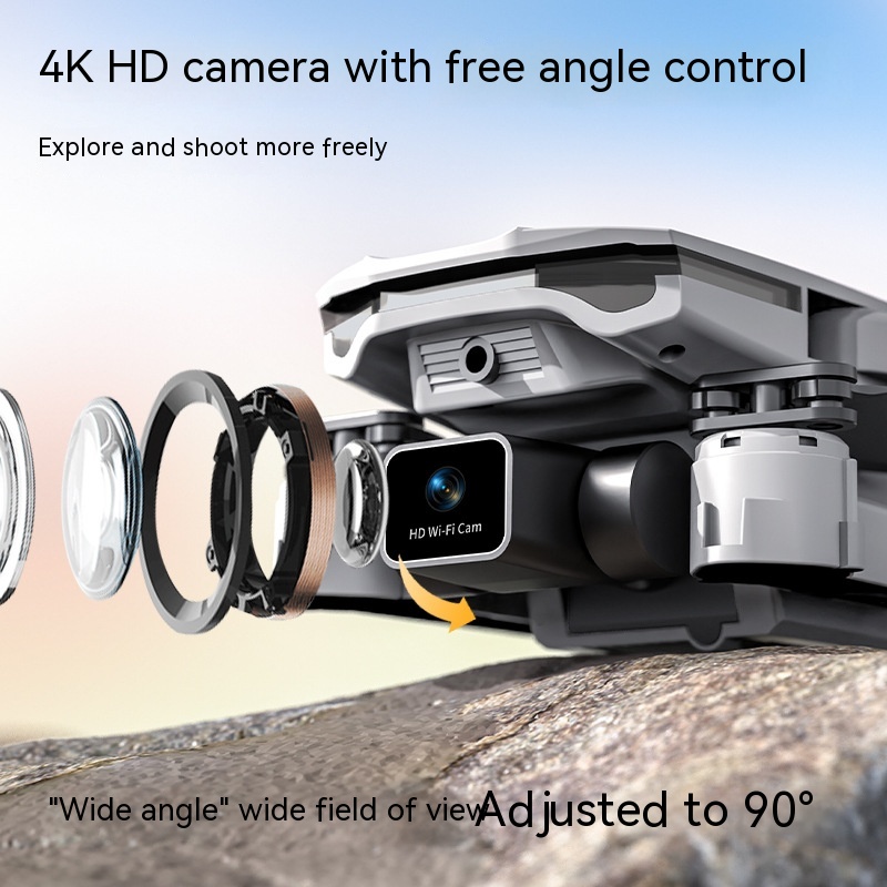 Title 3, UAV 4K HD Dual Camera Aerial Photography Three-...