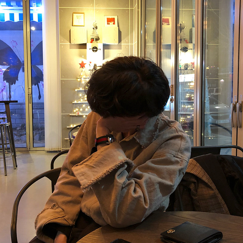 Vintage Long-sleeved Shirt Jacket Men's Korean Fashion Handsome Shirt