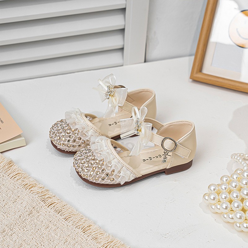 2026 Summer New Girls Woven Closed-Toe Sandals, Soft Sole Anti-Collision Lightweight Princess Performance Sandals For Kids — foto 2